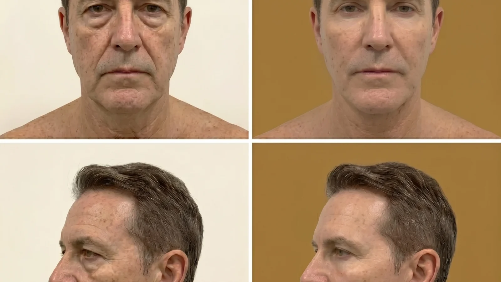 Facelift — before and after